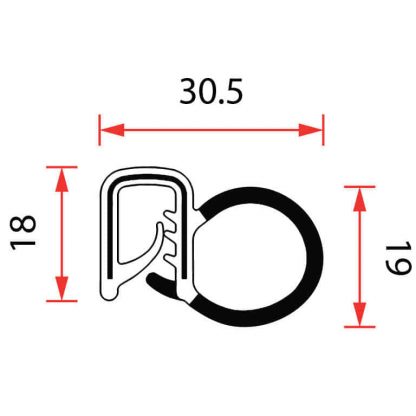 CO EXTRUSION LARGE SIDE BULB