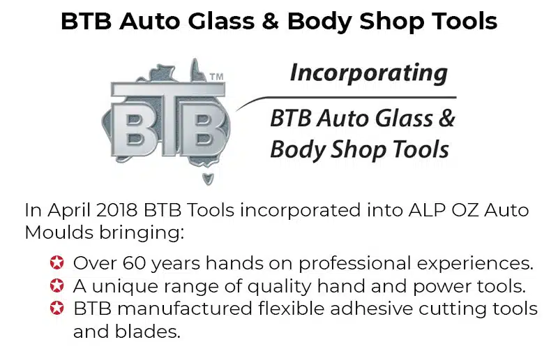 Support Feature: BTB Auto Glass & Body Shop Tools is now incorporated into ALP OZ.