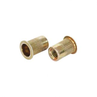 M8 Steel Nutsert Fastener with Flange – Pkt 25 Auto Body Clips ALP OZ Auto Moulds M8 Steel Nutsert Fastener with Flange - Pkt 25