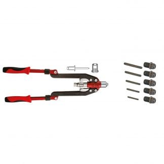 Heavy Duty Foldable 1/4 in Combination Rivet and Nut Insert Tool with BONUS RivBolt Adaptors General Tools ALP OZ Auto Moulds Heavy Duty Foldable 1/4 in Combination Rivet and Nut Insert Tool with BONUS RivBolt Adaptors