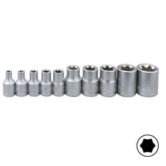 E-Torx Socket Set E4-E18 on Rail – 10 Pc General Tools ALP OZ Auto Moulds E-Torx Socket Set E4-E18 on Rail - 10 Pc