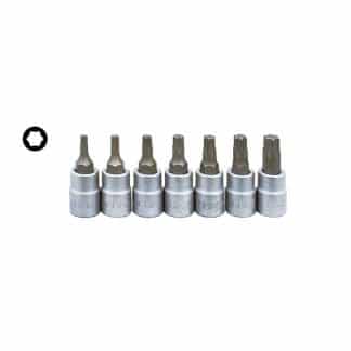 Teng 1/4″ Dr TX Solid Torx Socket Set On Rail – 7 Pc General Tools ALP OZ Auto Moulds Teng 1/4" Dr TX Solid Torx Socket Set On Rail - 7 Pc