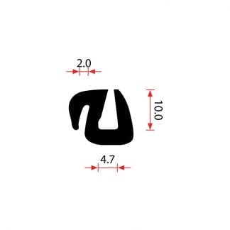 ROPE IN TYPE RUBBER Glazing Rubbers ALP OZ Auto Moulds ROPE IN TYPE RUBBER