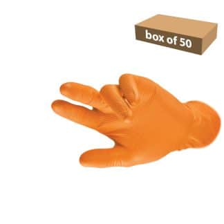 GRIPPAZ Heavy Duty Extended Use Nitrile Gloves (Box of 50) - Large