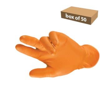 GRIPPAZ Heavy Duty Extended Use Nitrile Gloves (Box of 50) - Extra Large