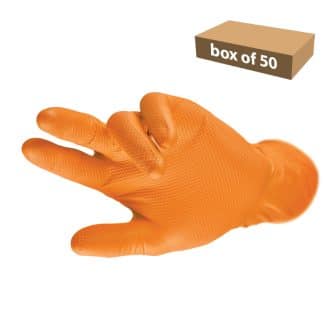GRIPPAZ Heavy Duty Extended Use Nitrile Gloves (Box of 50) - XXL