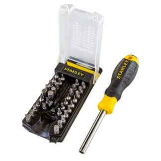 Stanley Screwdriver with Insert Bit Set - 35Pc