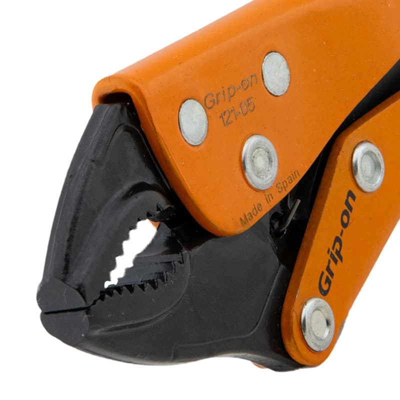 Grip-On G121 Easy Release Locking Pliers with Curved Jaws and Wire Cutter Grip-On Clamps ALP OZ Auto Moulds 2 Grip-On G121 Easy Release Locking Pliers with Curved Jaws and Wire Cutter - Image 2
