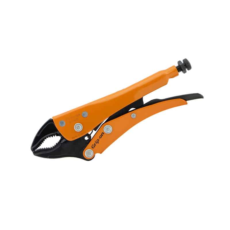 Grip-On G121 Easy Release Locking Pliers with Curved Jaws and Wire Cutter