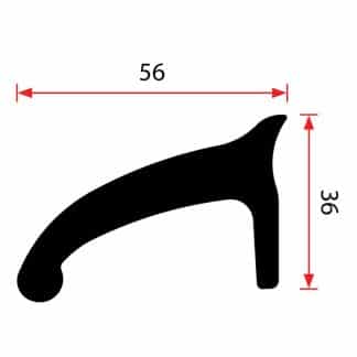 Wheel Arch Flare Side Mount – 50mm (20m Roll) NEW! ALP OZ Auto Moulds Wheel Arch Flare Side Mount - 50mm (20m Roll)